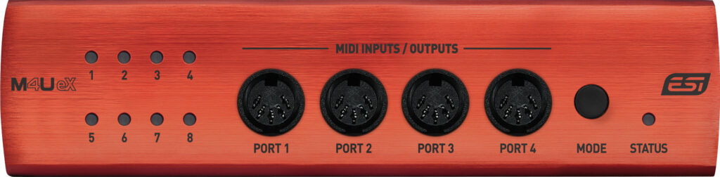 ESI M4U eX MIDI interface front side
