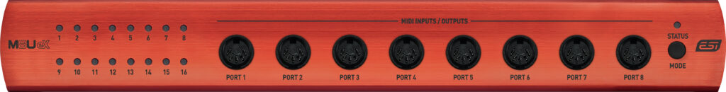 ESI M8U eX MIDI interface front side
