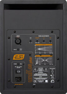 ESI uniK 08+ monitoring speakers back side
